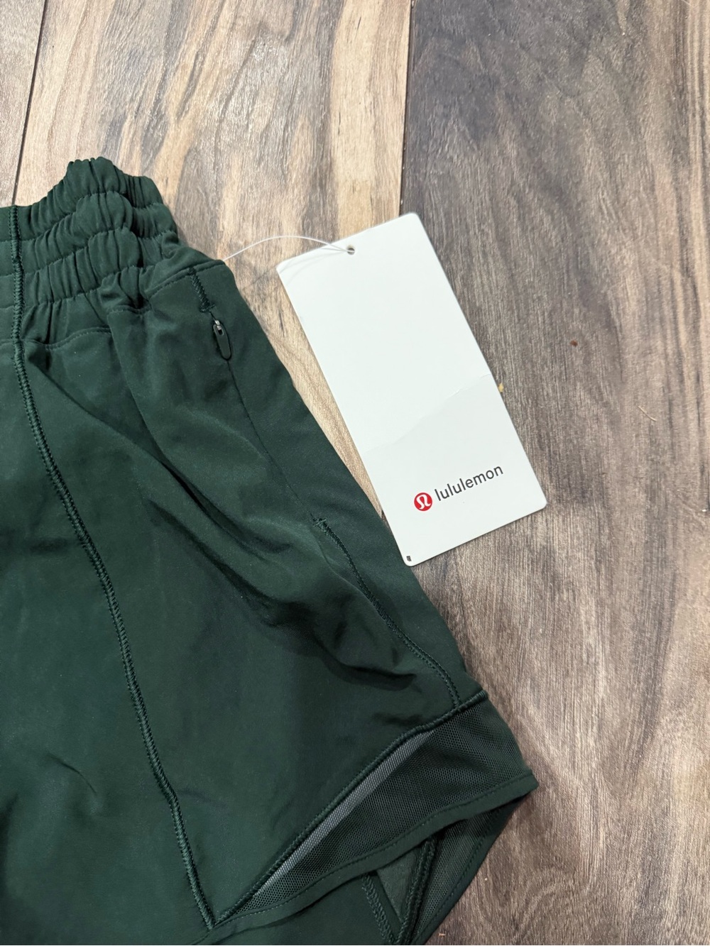lululemon athletica Forest Green Athletic Shorts - Picture 2 of 4